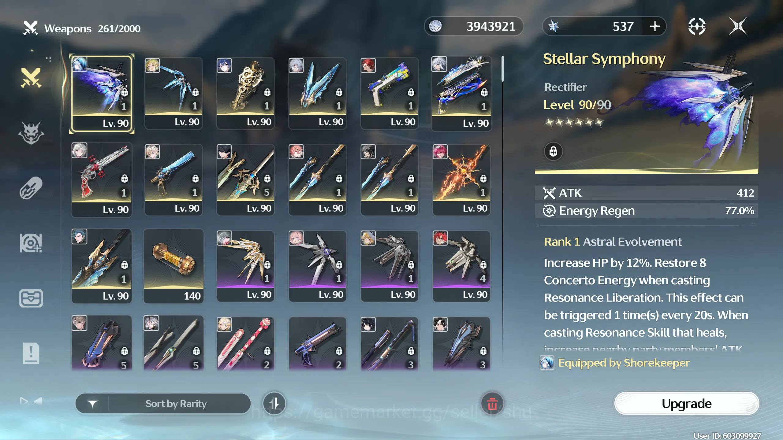 Wuthering Waves Accounts UL 80 | EU | Hiyuki, Iuno, Lynae, Galbrena and mor image 4