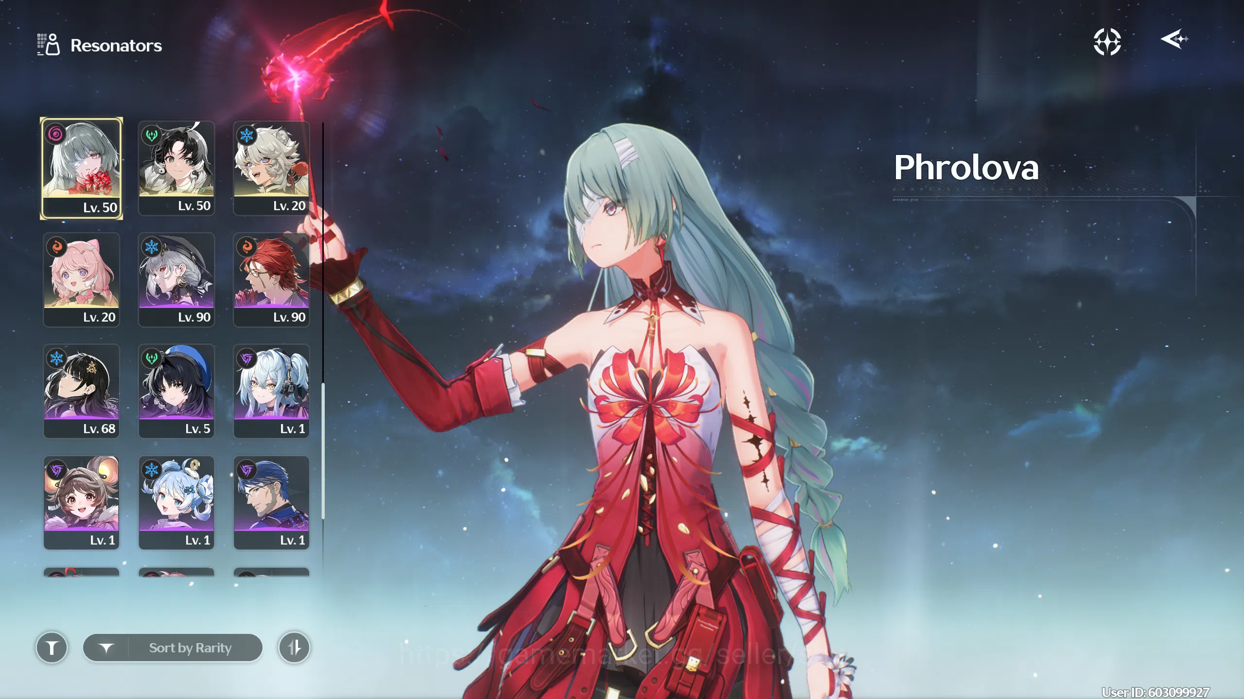 Wuthering Waves Accounts UL 80 | EU | Lucilla, Lucy, Rebecca, Denia, Hiyuki image 3