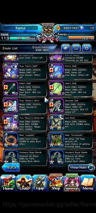 Grand Summoners Accounts Global|Rank 113|26 Ascend+9 TW|(Roy,Saitama,Kamijo image 15