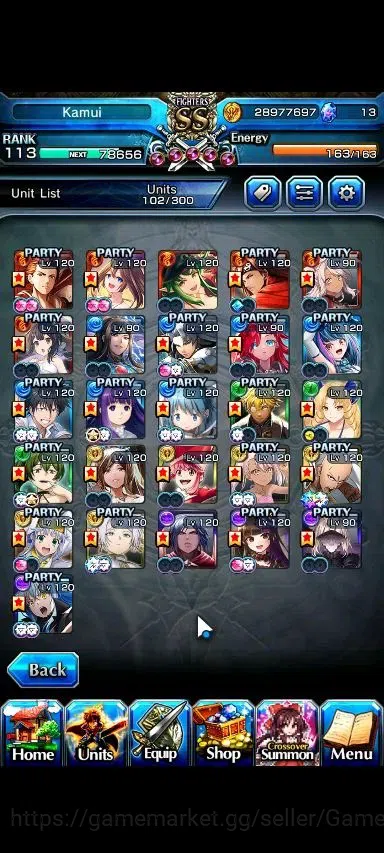Grand Summoners Accounts Global|Rank 113|26 Ascend+9 TW|(Roy,Saitama,Kamijo image 4