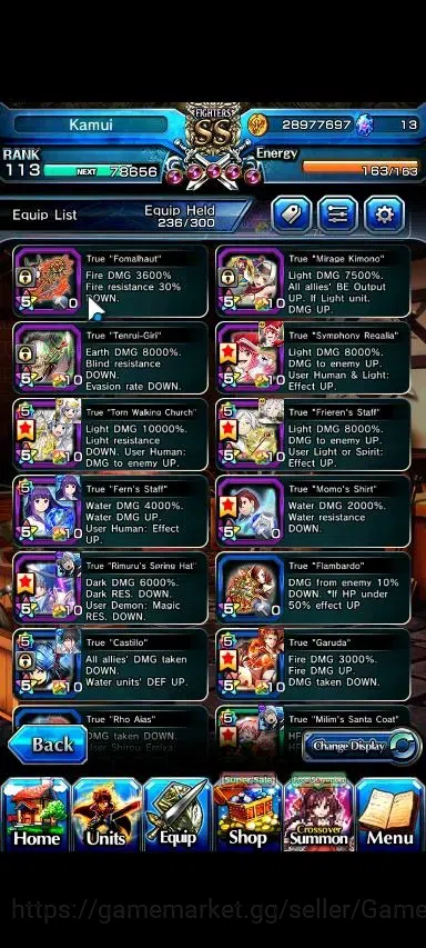 Grand Summoners Accounts Global|Rank 113|26 Ascend+9 TW|(Roy,Saitama,Kamijo image 6