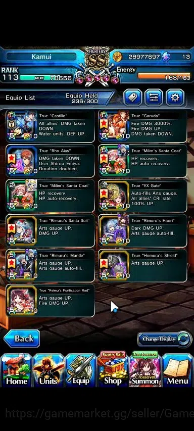 Grand Summoners Accounts Global|Rank 113|26 Ascend+9 TW|(Roy,Saitama,Kamijo image 7
