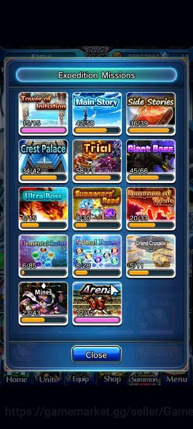Grand Summoners Accounts Global|Rank 113|26 Ascend+9 TW|(Roy,Saitama,Kamijo image 8