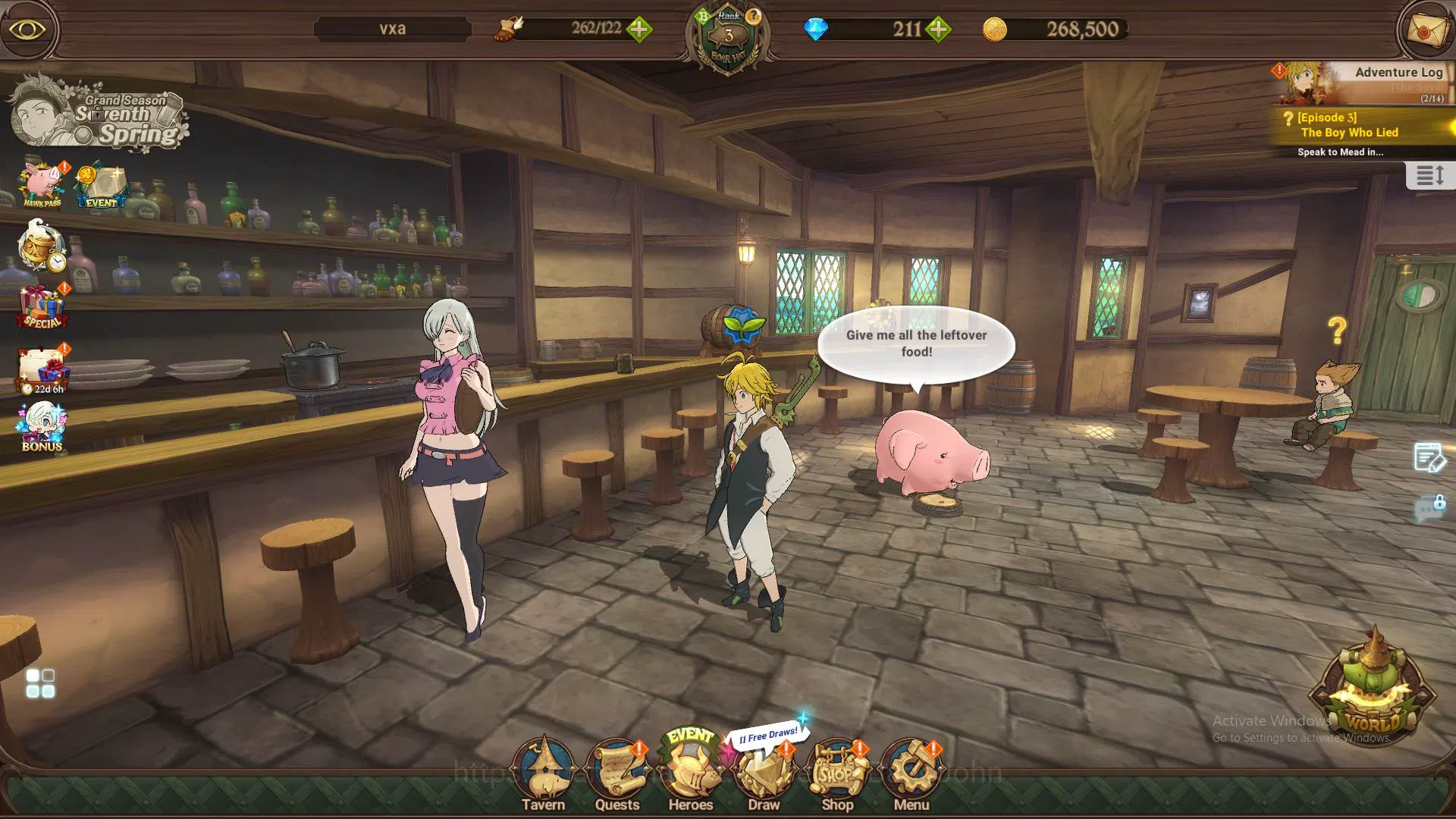 The Seven Deadly Sins: Grand Cross Accounts GLOBAL|430k CC|DM 211|UR Meresca,Demon King Meliod image 1