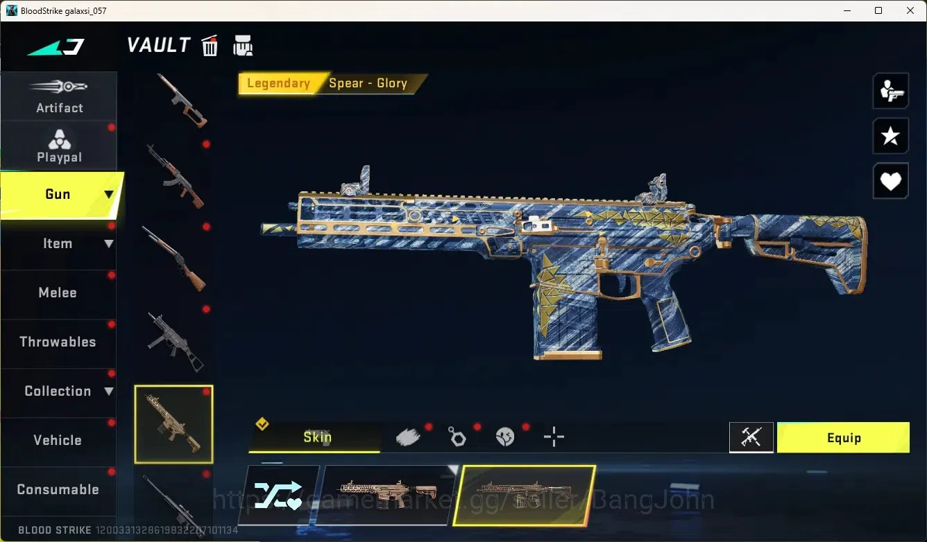 Blood Strike Accounts High-End ASIA|Evo Fal:Evolved|1 Limited:Origin-12|3 Ultra & 8 Legendary Gun|Check SS BS2005B 13