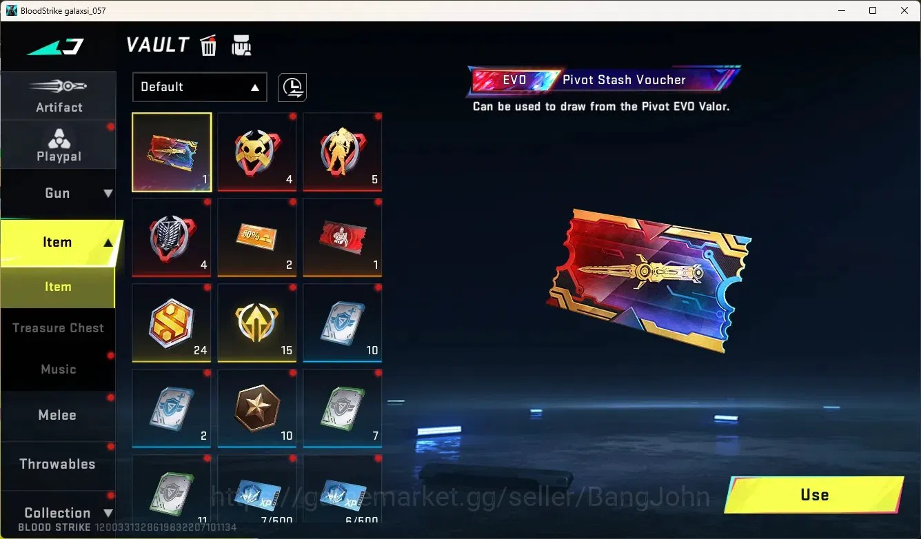 Blood Strike Accounts High-End ASIA|Evo Fal:Evolved|1 Limited:Origin-12|3 Ultra & 8 Legendary Gun|Check SS BS2005B 15