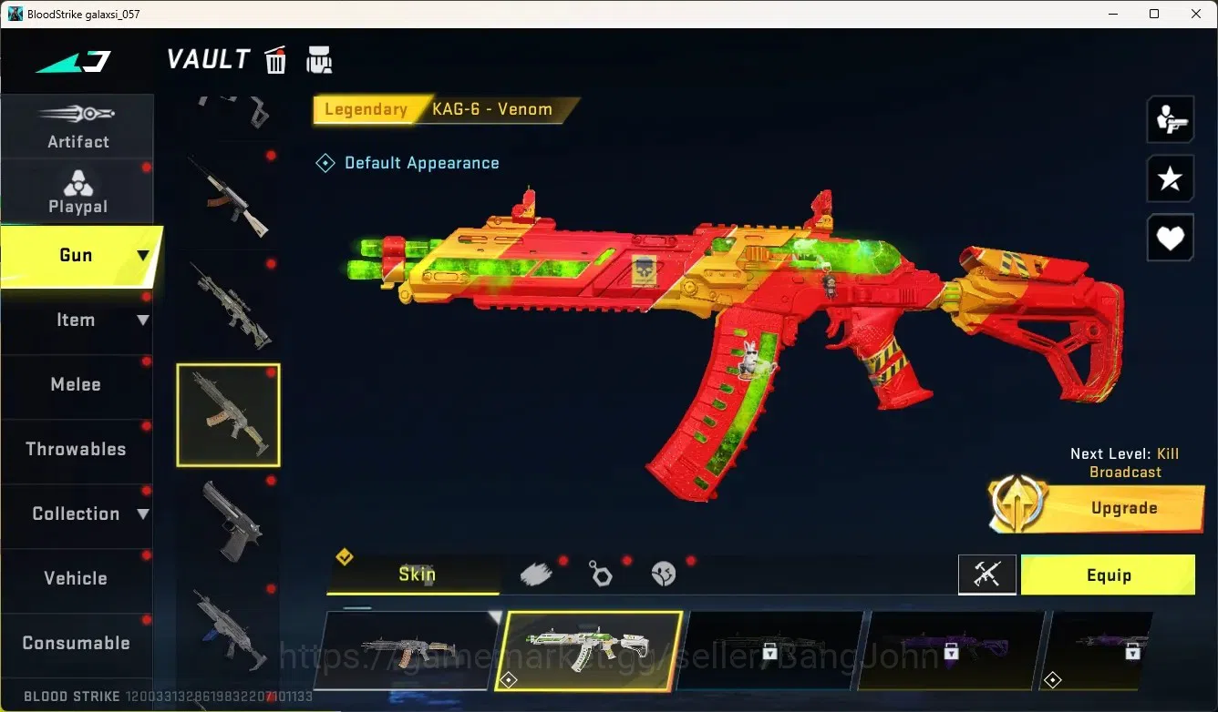 Blood Strike Accounts High-End ASIA|Evo Fal:Evolved|1 Limited:Origin-12|3 Ultra & 8 Legendary Gun|Check SS BS2005B 6