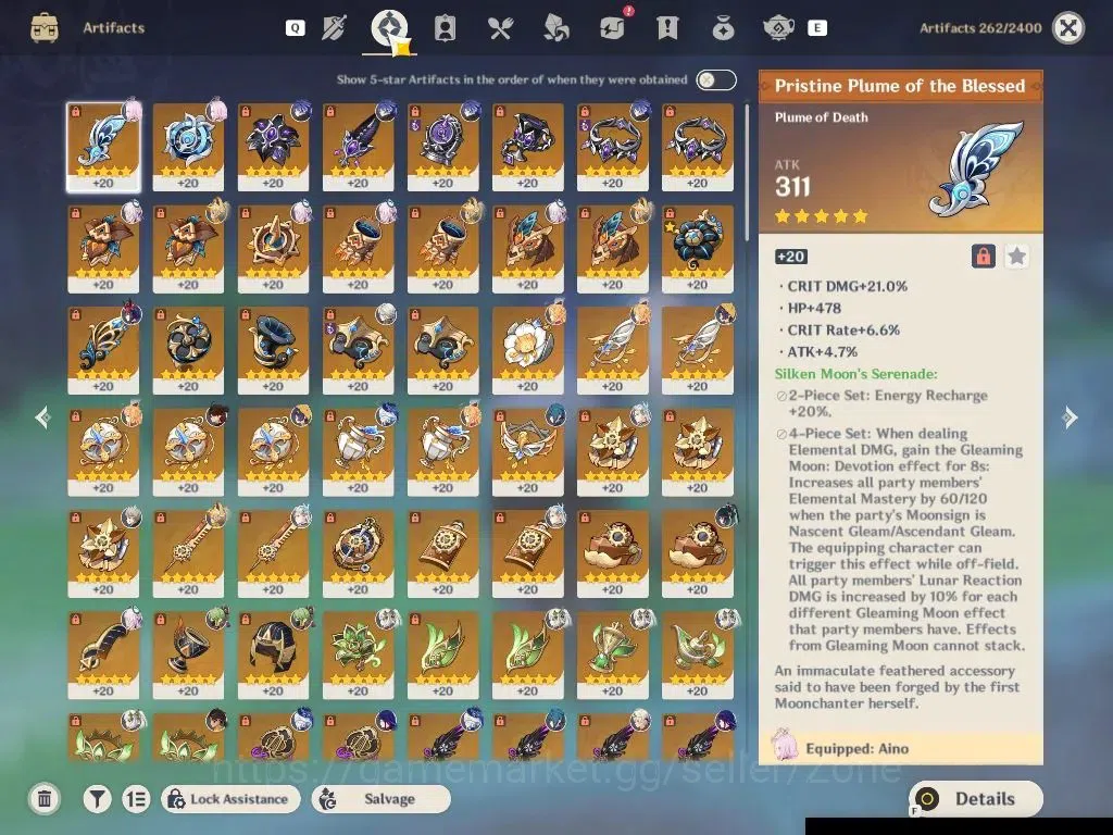 Genshin Impact Accounts ASIA|AR 58|9 Limited+12 (5*Weapon)|[(NeuvilletteC1 image 5