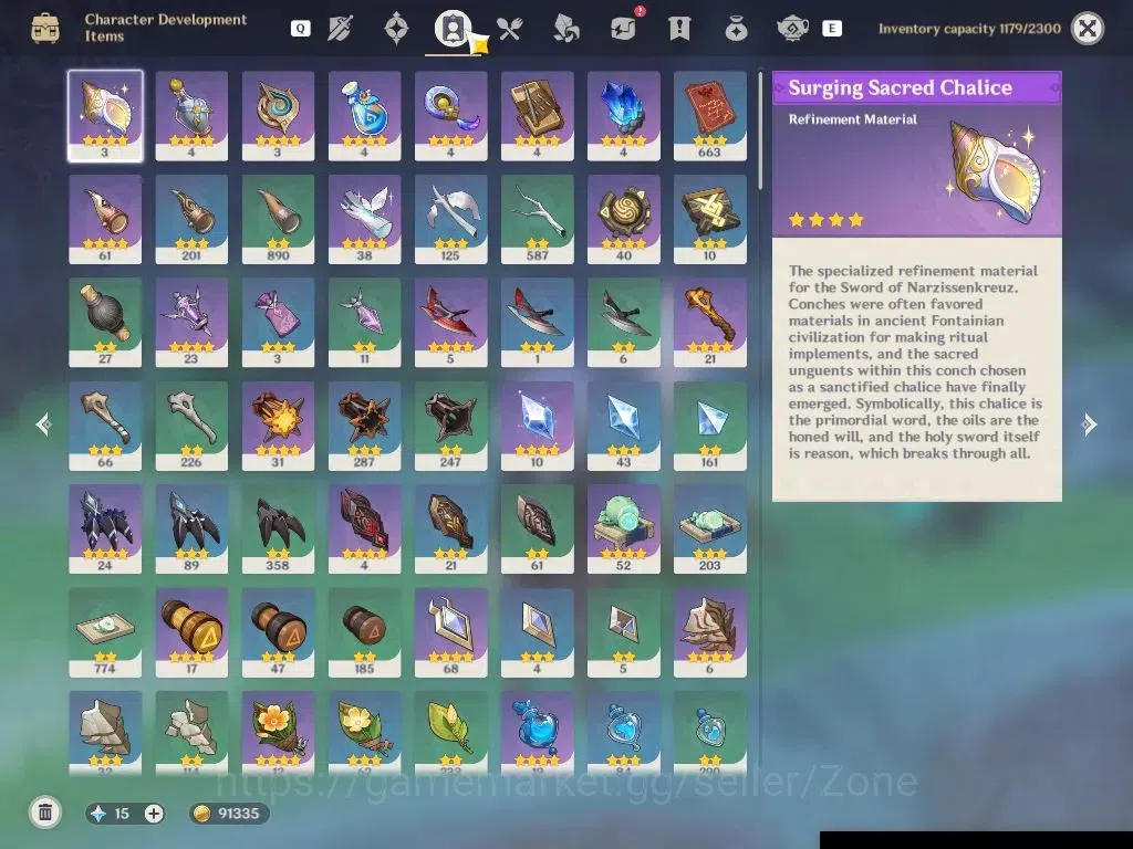 Genshin Impact Accounts ASIA|AR 58|9 Limited+12 (5*Weapon)|[(NeuvilletteC1 image 6