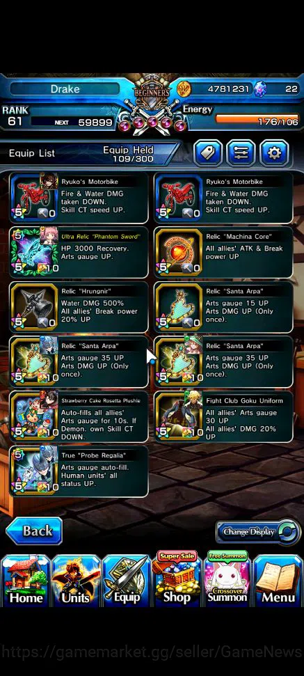 Grand Summoners Accounts Global|Rank 61|20 Ascend|InumutaTW,Summer MiyuTW,M image 15