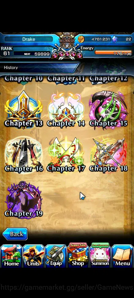 Grand Summoners Accounts Global|Rank 61|20 Ascend|InumutaTW,Summer MiyuTW,M image 18