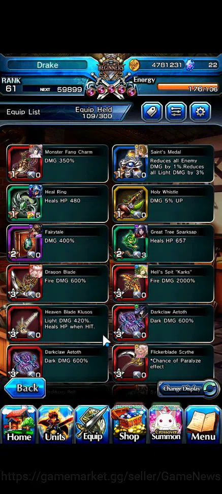 Grand Summoners Accounts Global|Rank 61|20 Ascend|InumutaTW,Summer MiyuTW,M image 6