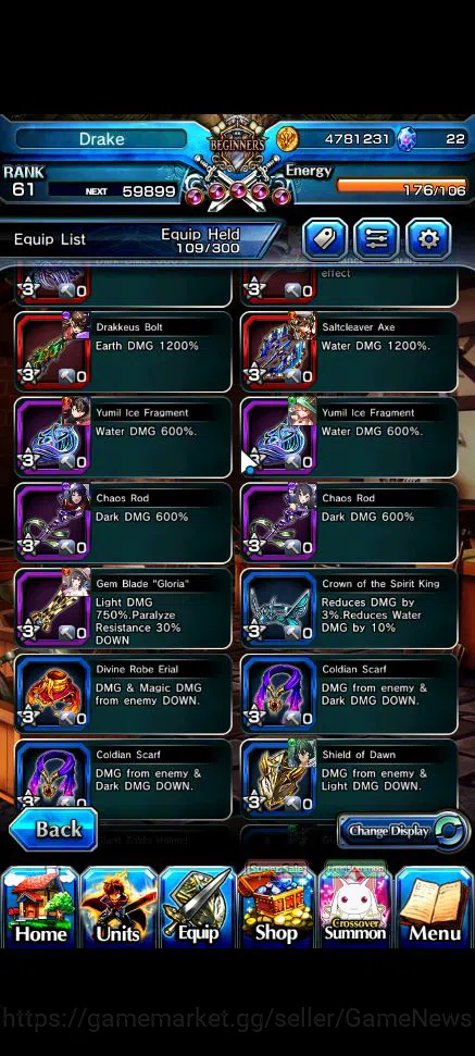 Grand Summoners Accounts Global|Rank 61|20 Ascend|InumutaTW,Summer MiyuTW,M image 7