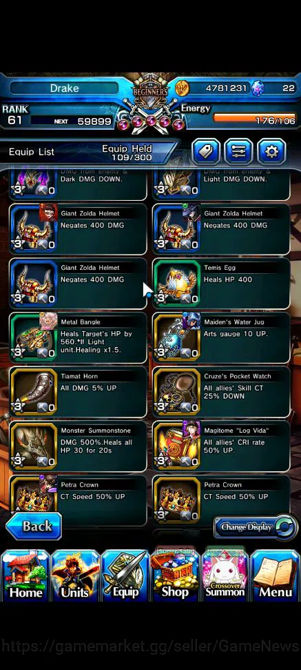 Grand Summoners Accounts Global|Rank 61|20 Ascend|InumutaTW,Summer MiyuTW,M image 8