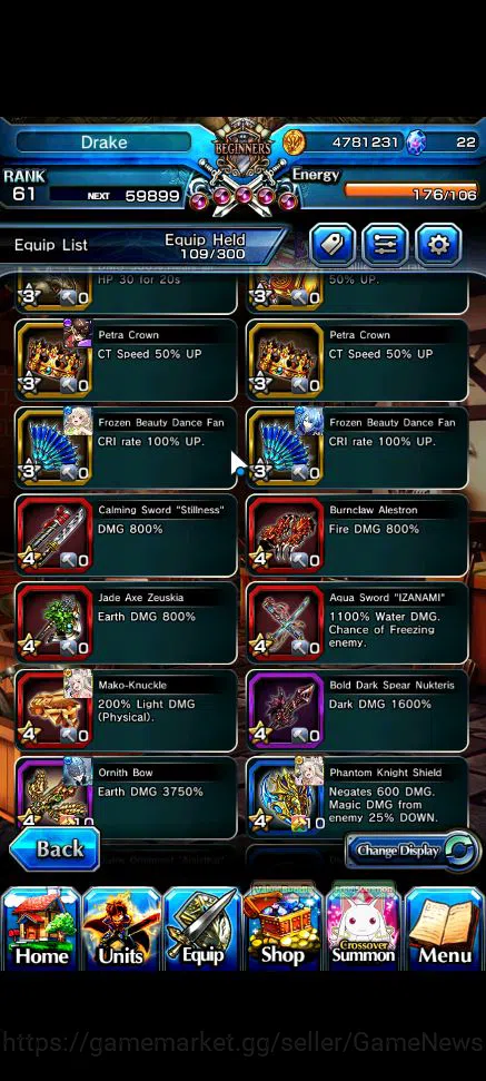 Grand Summoners Accounts Global|Rank 61|20 Ascend|InumutaTW,Summer MiyuTW,M image 9