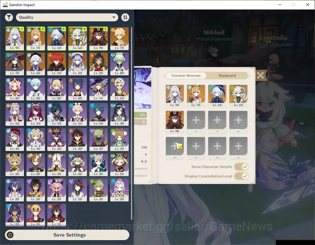 Genshin Impact Accounts ASIA|AR 55|Rate On|5 Limit + 2 (*5 Weap)|PremTeam  image 2