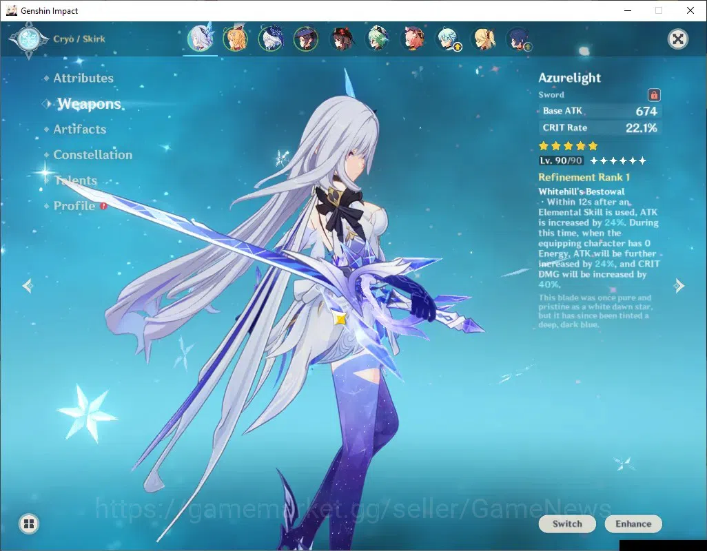 Genshin Impact Accounts ASIA|AR 55|Rate On|5 Limit + 2 (*5 Weap)|PremTeam  image 4