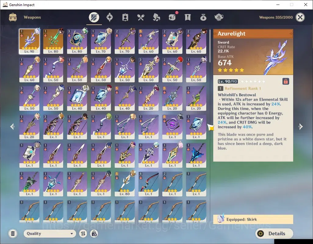 Genshin Impact Accounts ASIA|AR 55|Rate On|5 Limit + 2 (*5 Weap)|PremTeam  image 5