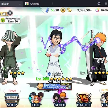 Bleach: Brave Souls Accounts Others Global|9M BP+10k Orb|Fresh Story|IchigoDT,Rangiku Sw23,Aizen 6th,Askin TYBW25,Meninas