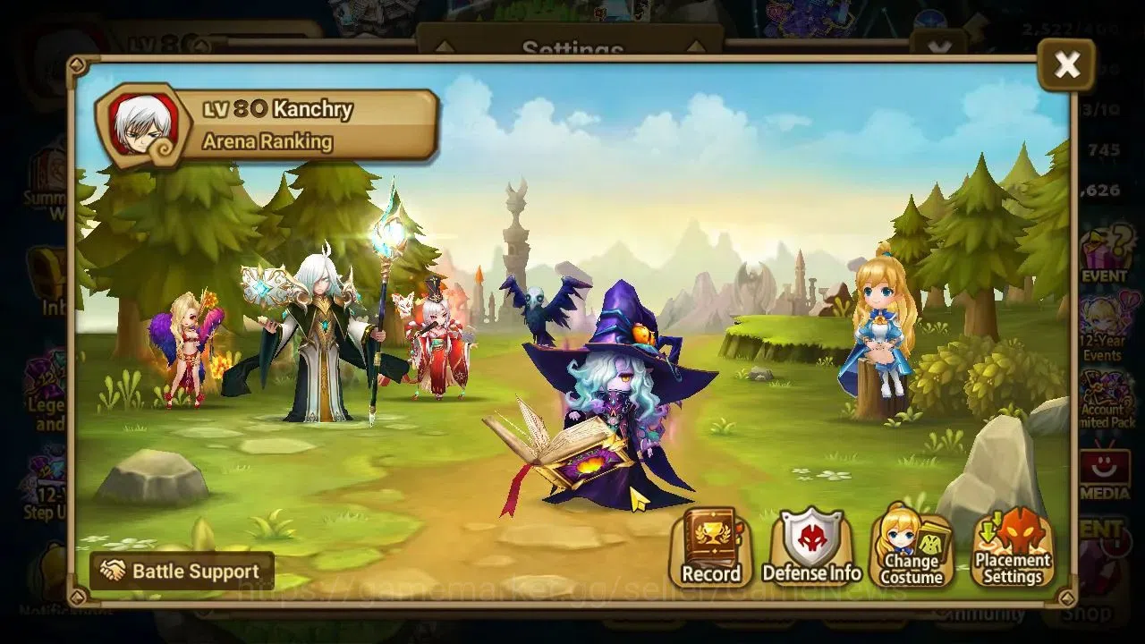 Summoners War: Sky Arena Accounts GLOBAL Lv 80|1 LD[Kiki]+18 Total NB5[Sagar,Poseido image 2