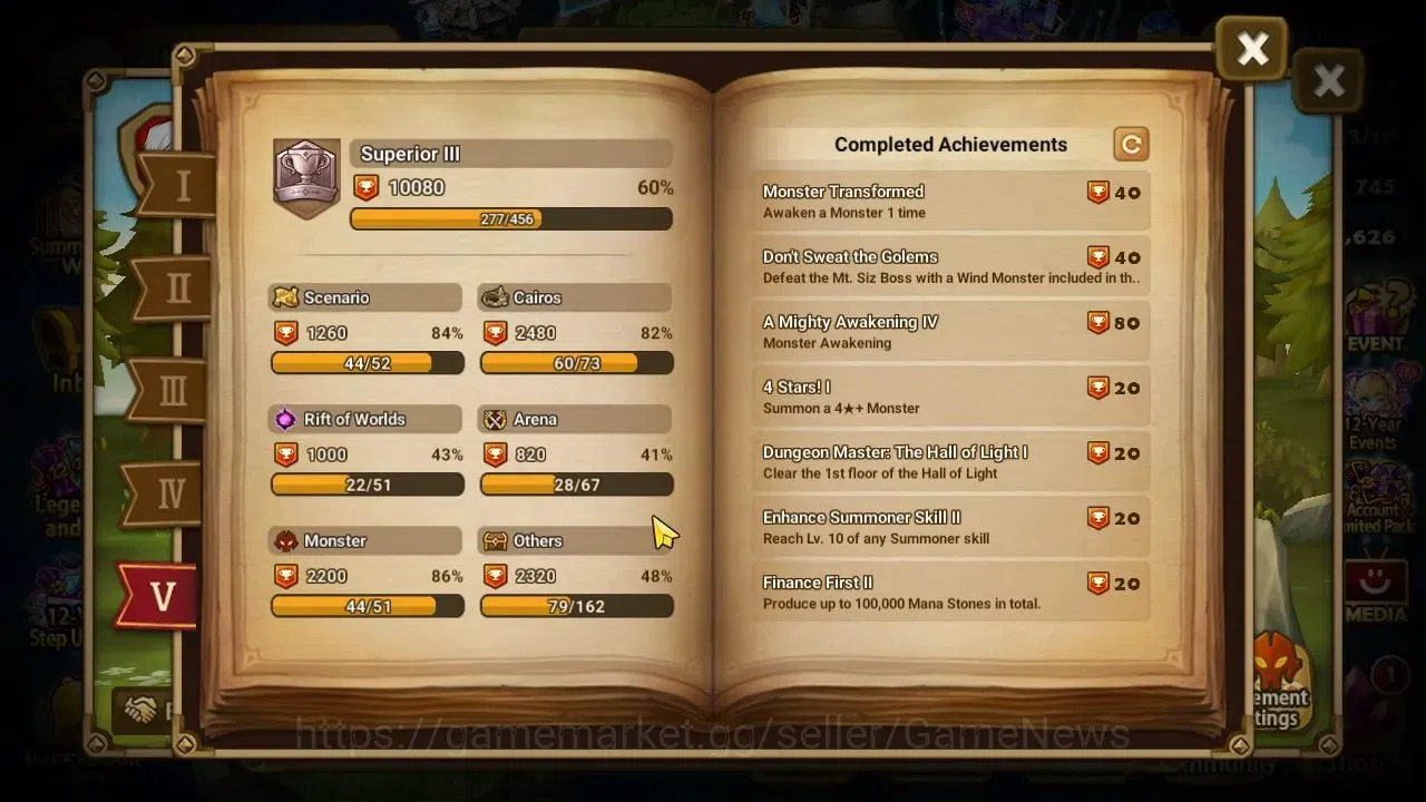 Summoners War: Sky Arena Accounts GLOBAL Lv 80|1 LD[Kiki]+18 Total NB5[Sagar,Poseido image 9
