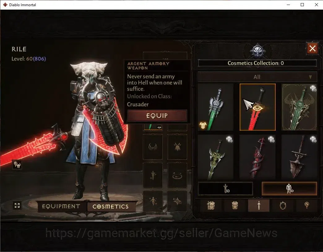 Diablo Immortal Accounts EU - Sescheron|CS ON|Lv60(806)|Crusader|CR 43k|Res image 10