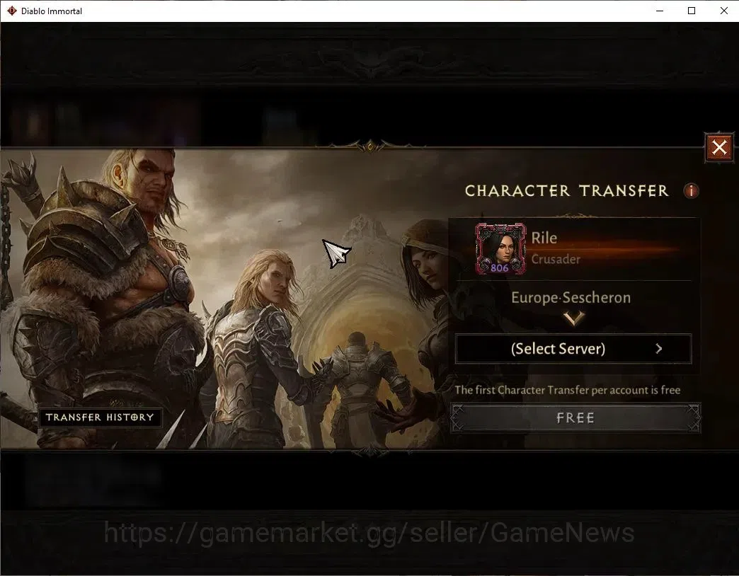 Diablo Immortal Accounts EU - Sescheron|CS ON|Lv60(806)|Crusader|CR 43k|Res image 2