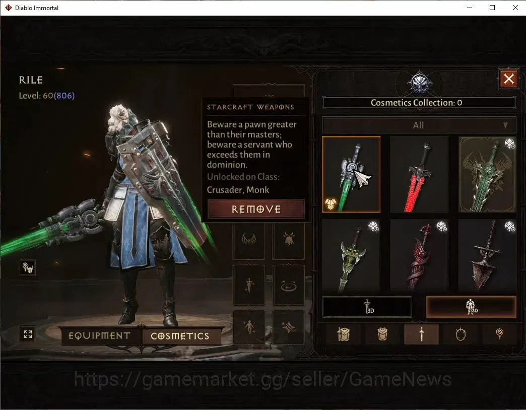 Diablo Immortal Accounts EU - Sescheron|CS ON|Lv60(806)|Crusader|CR 43k|Res image 9