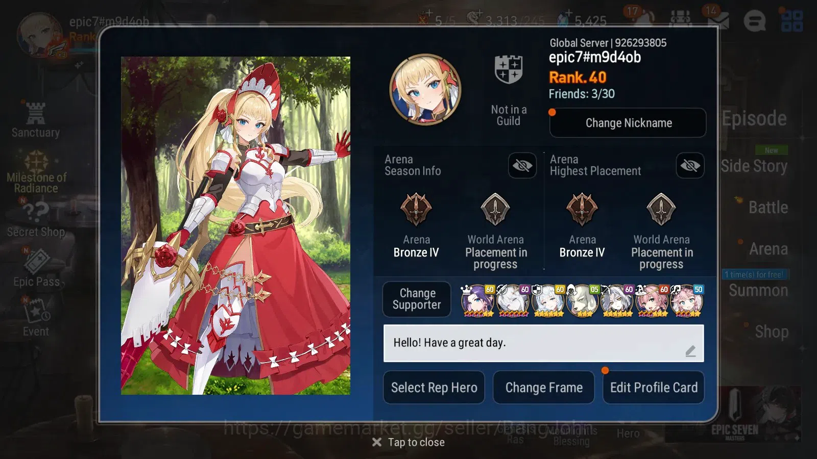 Epic Seven Accounts Global Unverif|6 ML (Salome,Belian,SE Celine,DK Sh image 16