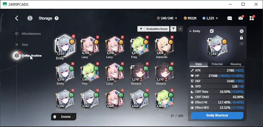 StarSavior Accounts ASIA|Lv 56|25 SSR[Asherah Waltz Max LB,RosariaLB1, image 18