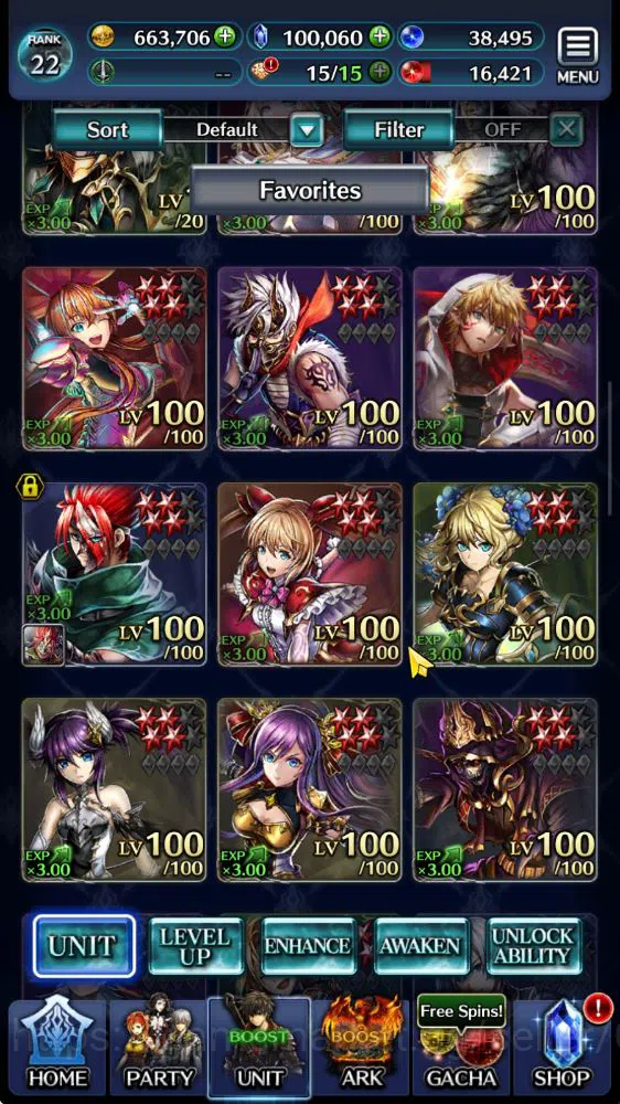 Last Cloudia Accounts Mid‑Game Global|Rank 22|100k Crystal| V,Nero tYK,SM Sera,Etc |1 UR (ToGApropolika) + 15 SSR Ark|Code 5