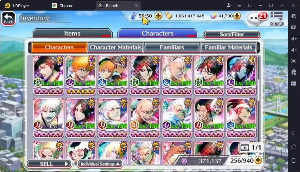 Bleach: Brave Souls Accounts High-End Global | 41.7 Orb | Genryusai Fierce Battle,Ichigo 7TH,Lisa Hollowfied,Shinji 12