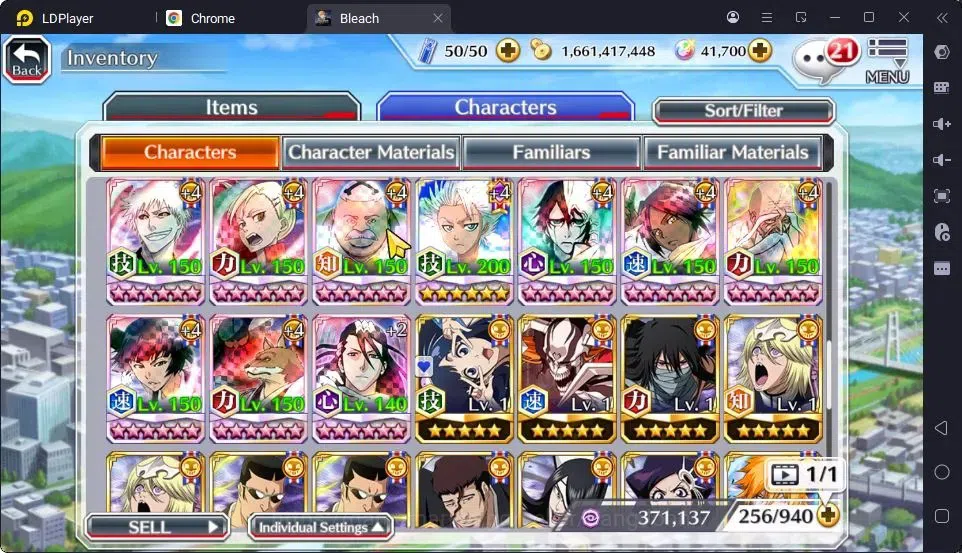 Bleach: Brave Souls Accounts High-End Global | 41.7 Orb | Genryusai Fierce Battle,Ichigo 7TH,Lisa Hollowfied,Shinji 18