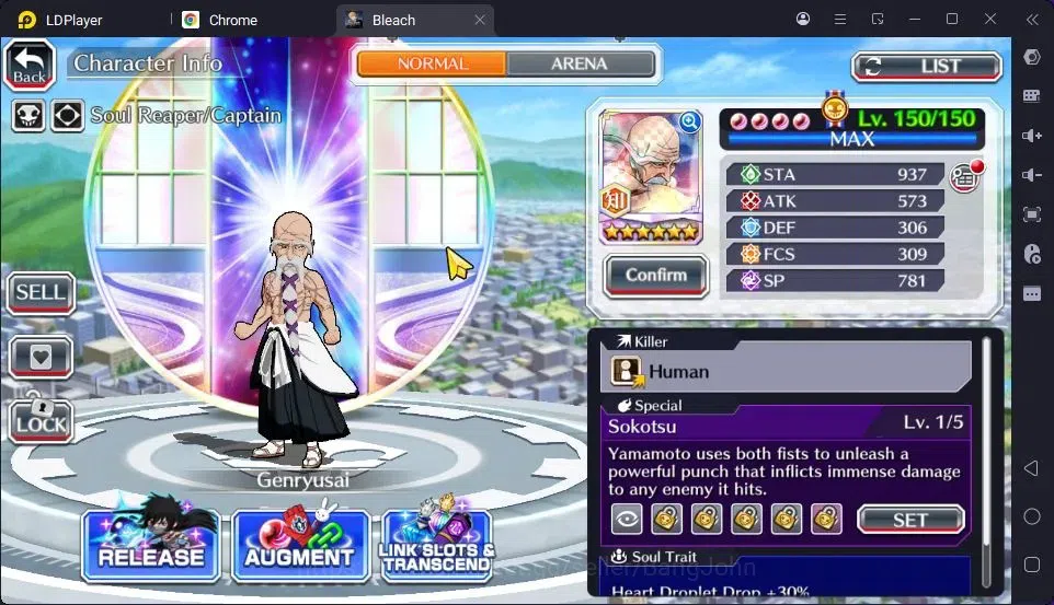 Bleach: Brave Souls Accounts High-End Global | 41.7 Orb | Genryusai Fierce Battle,Ichigo 7TH,Lisa Hollowfied,Shinji 20