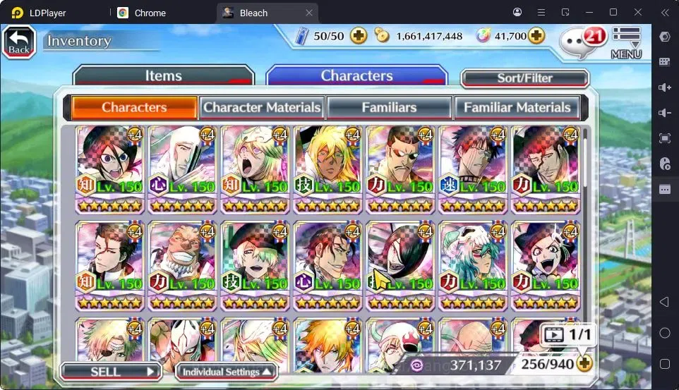Bleach: Brave Souls Accounts High-End Global | 41.7 Orb | Genryusai Fierce Battle,Ichigo 7TH,Lisa Hollowfied,Shinji 8