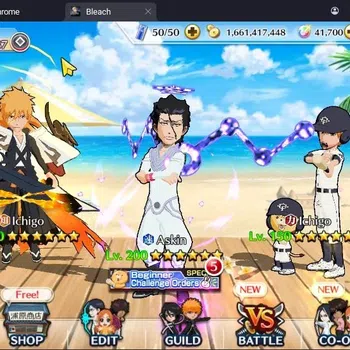 Bleach: Brave Souls Accounts High-End Global | 41.7 Orb | Genryusai Fierce Battle,Ichigo 7TH,Lisa Hollowfied,Shinji