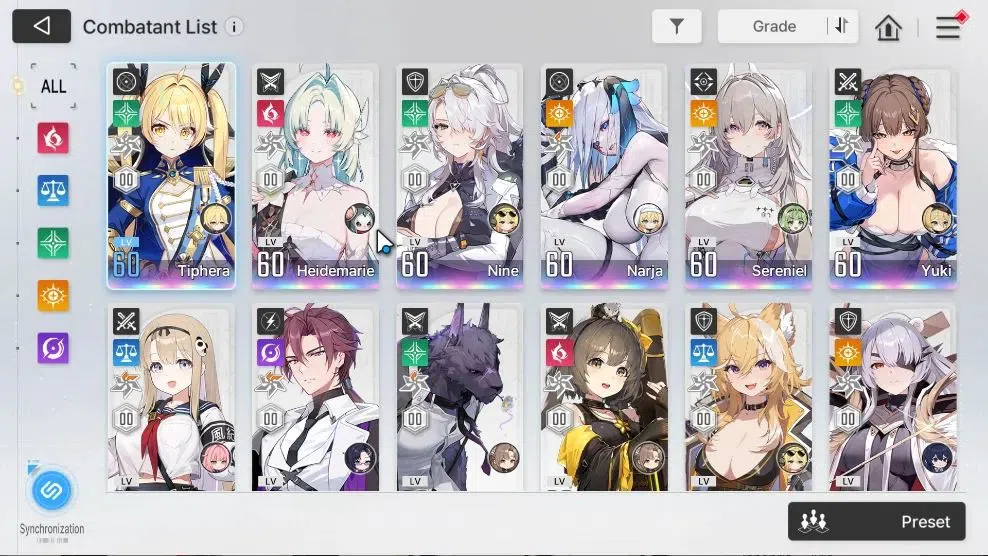Chaos Zero Nightmare Accounts ASIA|Lv 56|Well Build|15 3