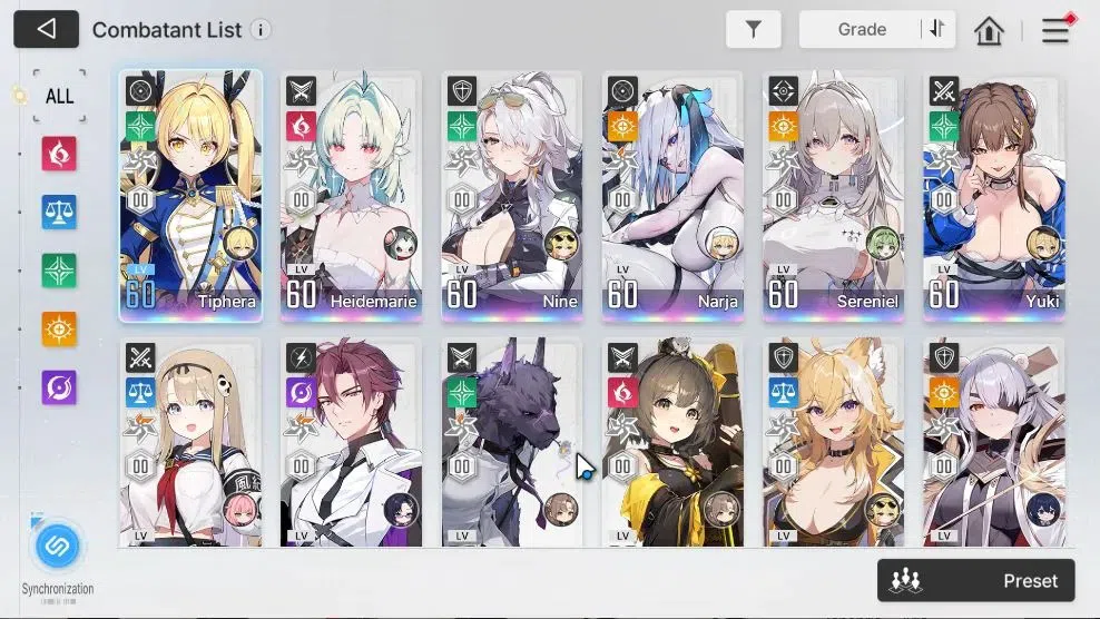 Chaos Zero Nightmare Accounts ASIA|Lv 56|Well Build|15 4
