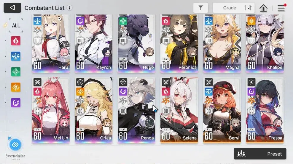 Chaos Zero Nightmare Accounts ASIA|Lv 56|Well Build|15 5