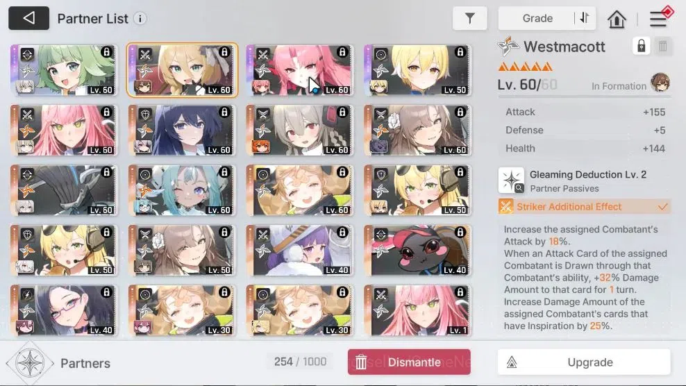 Chaos Zero Nightmare Accounts ASIA|Lv 56|Well Build|15 8