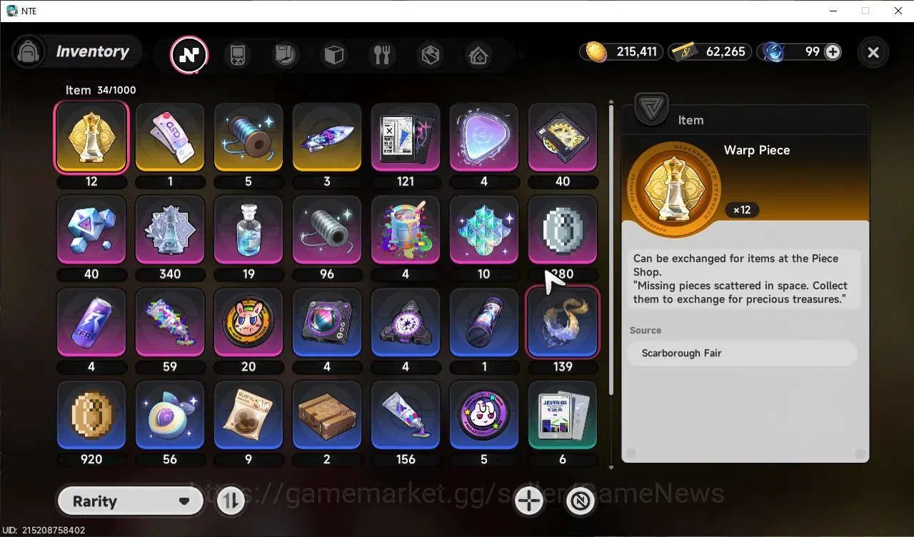 Neverness to Everness Accounts GLOBAL SEA|HL 20|TL 8|5 SSR 2 Limited HotoriA1+Sig image 17