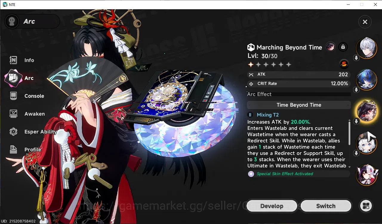 Neverness to Everness Accounts GLOBAL SEA|HL 20|TL 8|5 SSR 2 Limited HotoriA1+Sig image 6