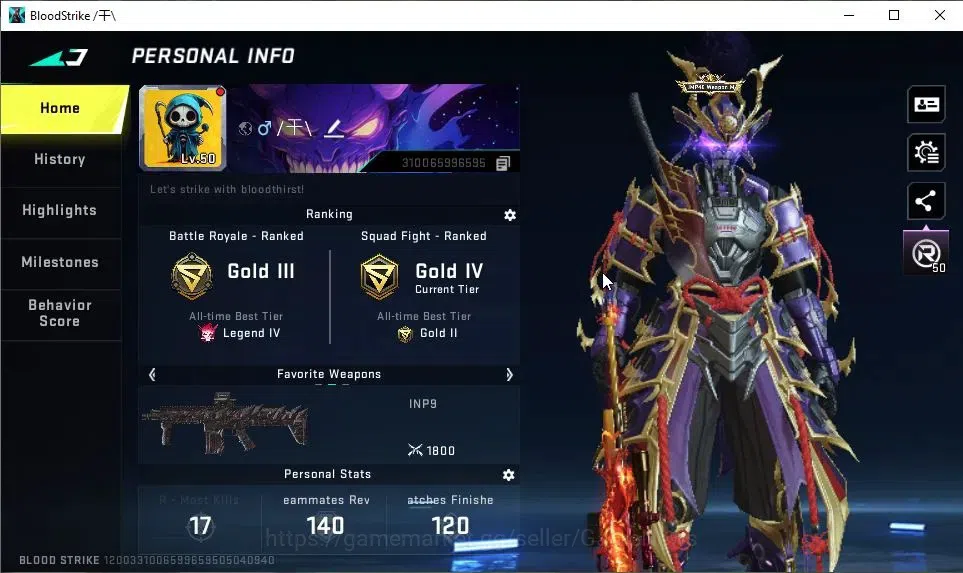 Blood Strike Accounts ASIA|ETERNAL ZERO-Odashadow|10 ULTRA[BLAST,EMMA,ET image 2