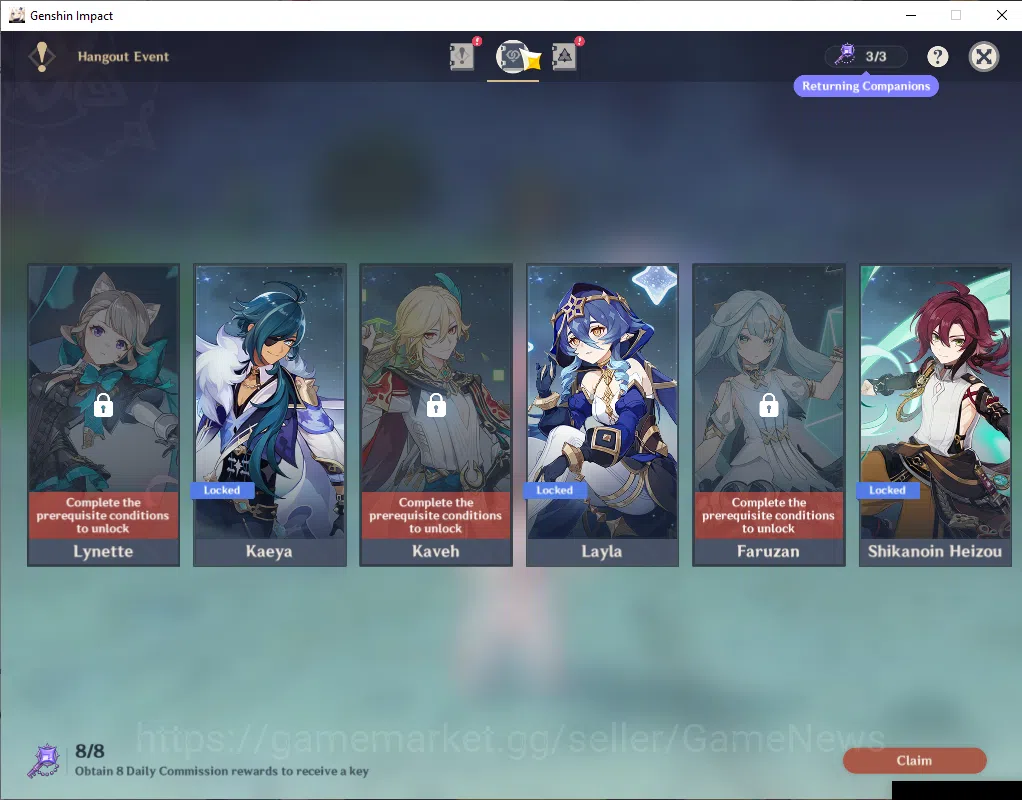 Genshin Impact Accounts ASIA|AR 55|4 Limited +4(*5Wep)|Arlecchino,Raiden,N image 5