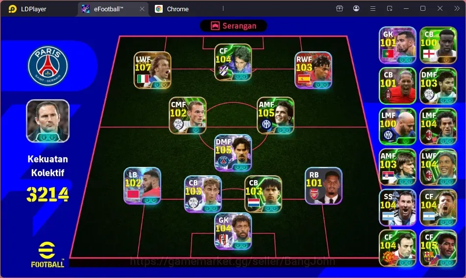 eFootball Accounts Legends & Iconic Players Android|PW 3214|BigT Alessandro,Epic Romario,Epic Matthaus,Epic Ronaldinho,Epic 1