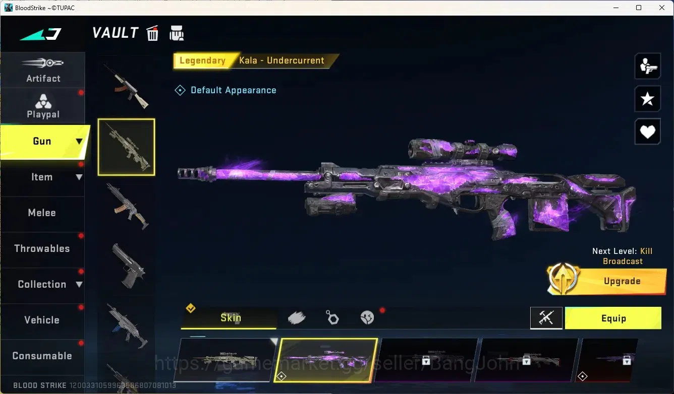 Blood Strike Accounts Rare Skin ASIA| Ultra Striker Zero-Nullifier|2 Legendary 2