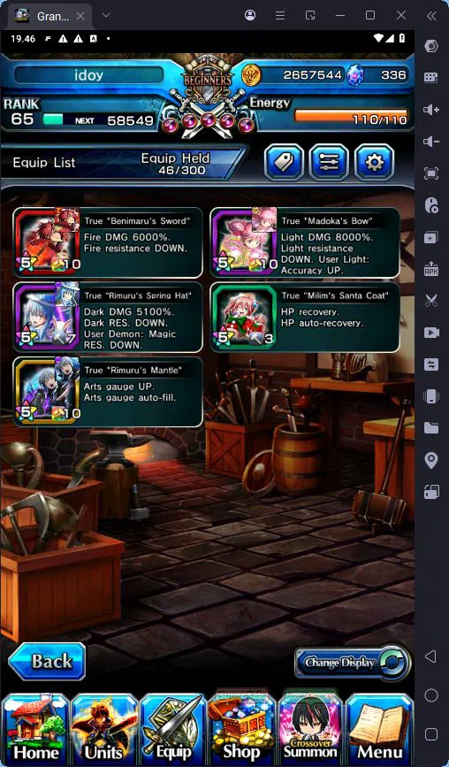 Grand Summoners Accounts GLOBAL|Ascend 4|Rank 65|Demon Lord Rimuru|Madoka K image 3