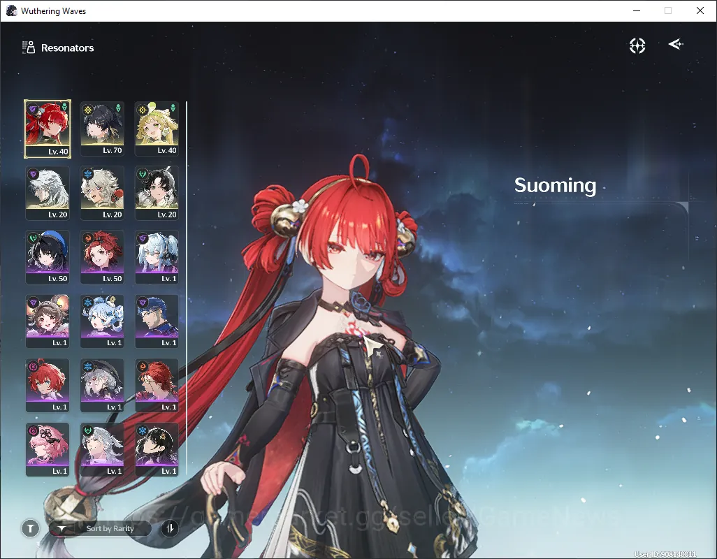 Wuthering Waves Accounts Others SEA|UL 49| 1 Limited Suoming RC6+Signature & 4 Standard Verina,Calcharo,Lingyang Etc|DB Lv 1