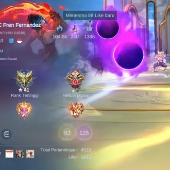 Mobile Legends: Bang Bang Accounts Collector Hero 92|Skin 125|Expert|Collector Natalia|Collab Cyclops|SABER