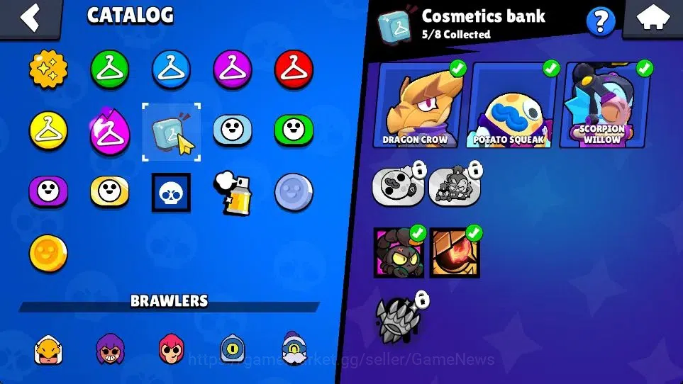 Brawl Stars Accounts 1012 Thropy|15K Bling|14 Brawlers 3 Max Lvl [Shelly,Trunk,Nita]|12 Skin|2 Epic Skin 2 SR|4K PP|CN 10